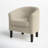 Munson 26.77" Wide Linen/Polyester Upholstered Barrel Chair-508310378