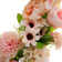 Handcrafted Faux Peony Polyester 38cm Wreath