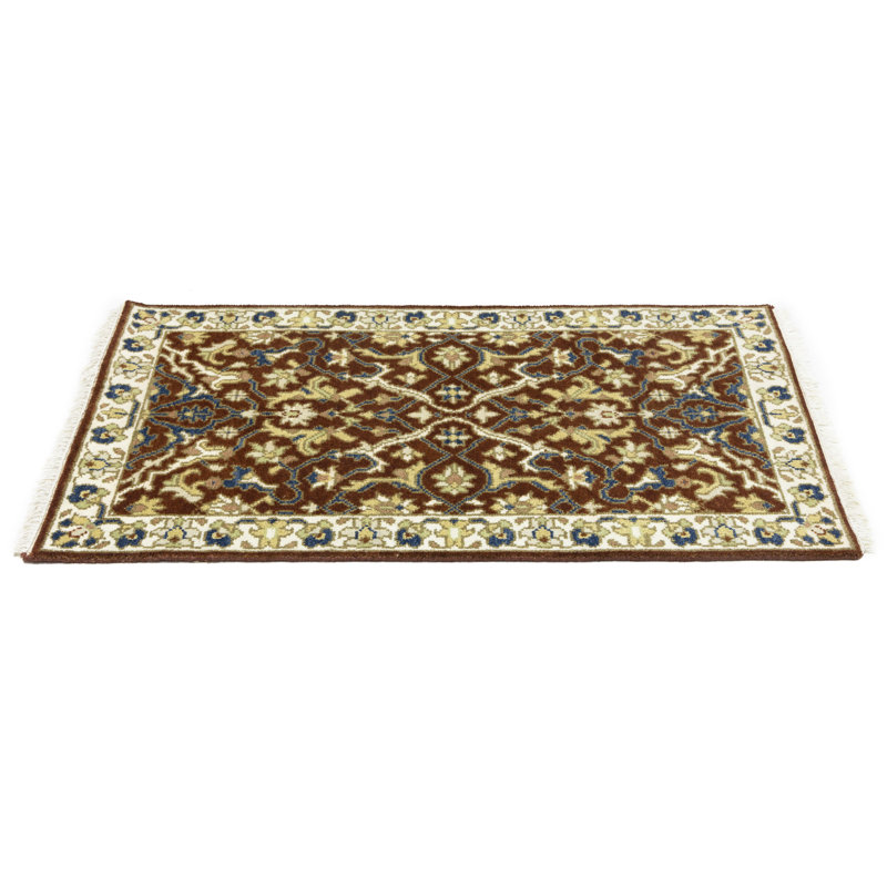 Tapis rouille traditionnel Oushak Chobi 3 x 5 rouille