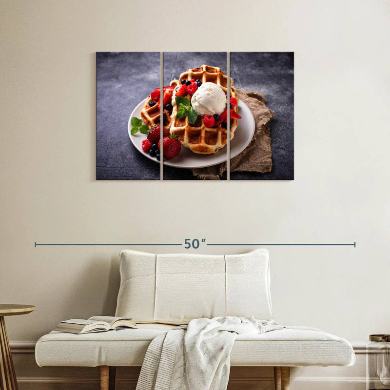 Yarlin Berry Belgian Waffles, 24" H x 38" W