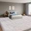 Tapis uni blanc moelleux pour salon chambre à coucher chambre d'enfant chambre d'enfant-1346706423-1346706411