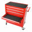 Chariot à outils 4 roues 4 tiroirs multifonctionnel rouge