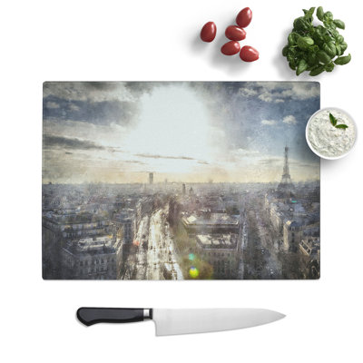 Paris Skyline Vol.3 Painting Chopping Board