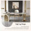 Bureau 70,87 "de style luxueux en pierre frittée avec plateau à thé et dispositif d'eau bouillante-1166857568