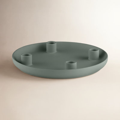VELA Stoneware Candelabra