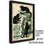 Art rétro encadré noir «LA VIE EST MIEUX AVEC CHIENS ET BOOKS»-128456272