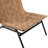 Camden Woven Brown Leather Accent Chair