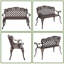 Banc de parc en aluminium coulé Arielah-747484294