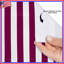 White Purple Stripes Shower Curtains Extra Long-202020321