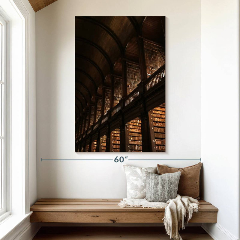 Lilie Trinity College Library, 51" H x 34" W