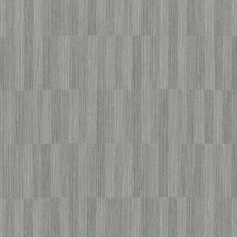 Rouleau de papier peint à rayures 27 pi x 27 po Texturall III, Gris