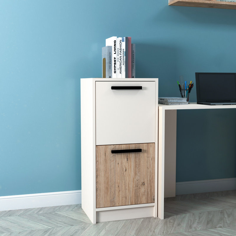 Armoire polyvalente Bianchina, Blanc / beige