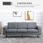 Canapé à accoudoirs tuxedo de 78,7 po Searcy