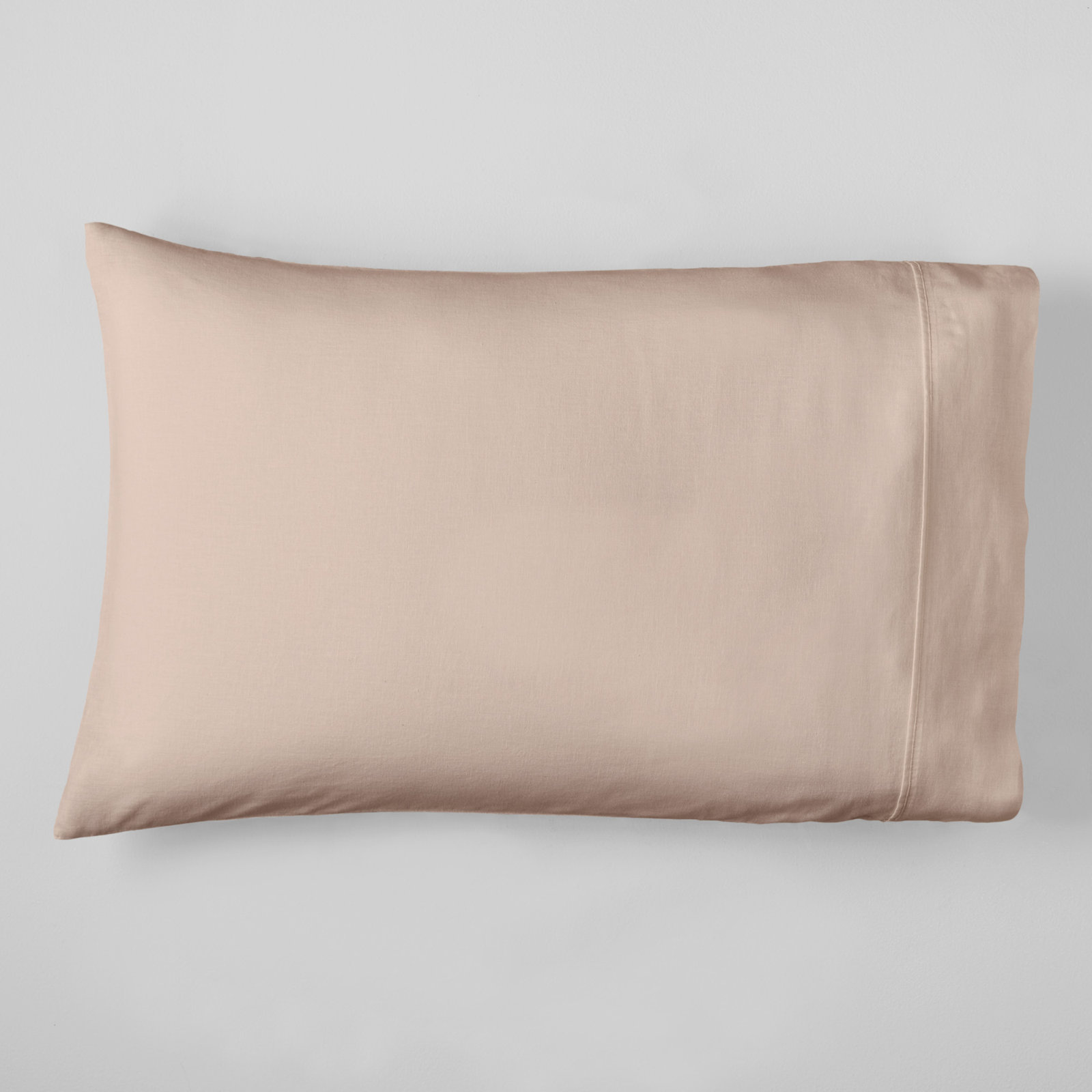 Jeffen Linen Blend Pillowcase, King, Dusty Rose