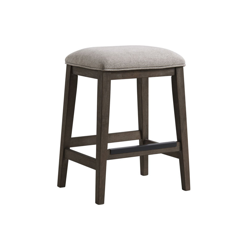 Rabecca Upholstered Counter Stool with Solid Wood Frame
