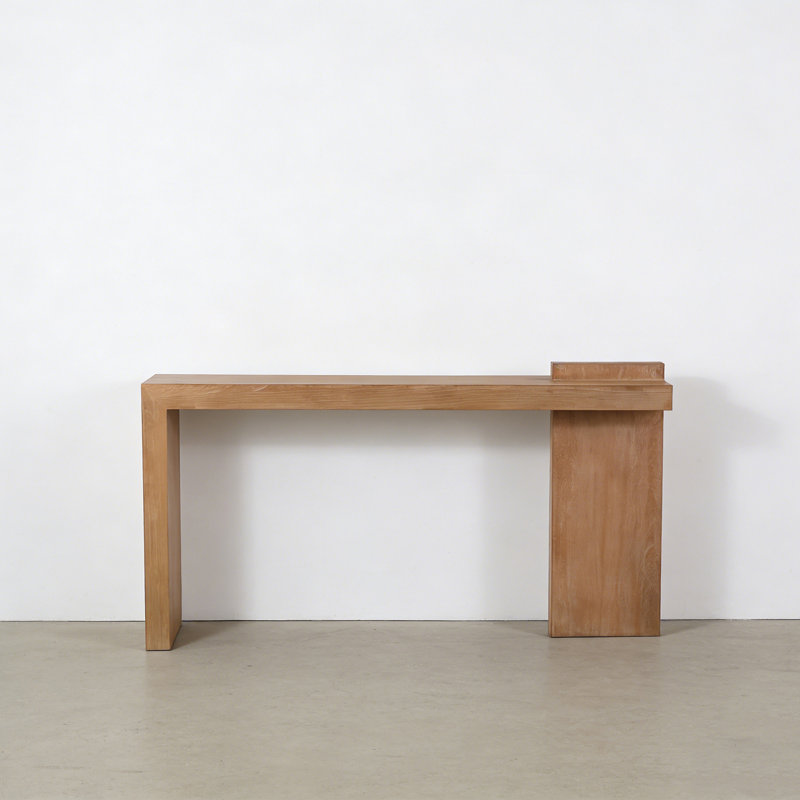 Console Retro Minimalist Art, H 33,46 po x l 62,99 po x P 15,75 po, Bois naturel