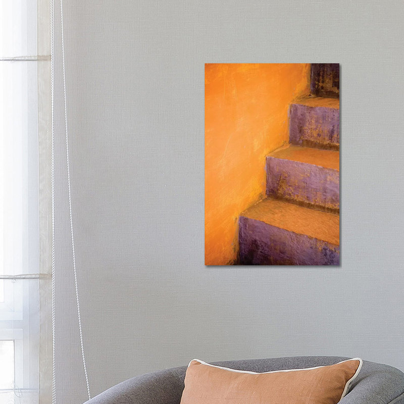 India, Rajasthan. Colourful Stairway Close-Up by Jaynes Gallery - Wrapped Canvas Print, 66.04 cm H x 45.72 cm W