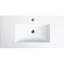 Lavabo en céramique de salle de bain 91,4 cm (36 po) - Porcelaine blanche, avec trop-plein, facile à nettoyer, trou de robinet prépercé, 90,3 cm (35,56 po) de profondeur x 45,9 cm (18,07 po) de largeur x 17 cm (6,7 po) de hauteur, meuble-lavabo blanc délicat, protection contre le trop-plein, 17,1 kg (37,83 lb), H
