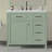 36-Inch Bathroom Vanity With Ceramic Sink Top, Solid Wood Frame And MDF Cabinet, Flip Drawer Design With Adjustable Shelf And Metal Handles, Freestanding Bathroom Storage Cabinet (Faucet Not Included)-1271729464