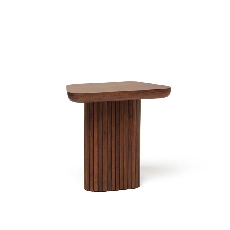 Carrabelle Solid Wood End Table, Classic Walnut