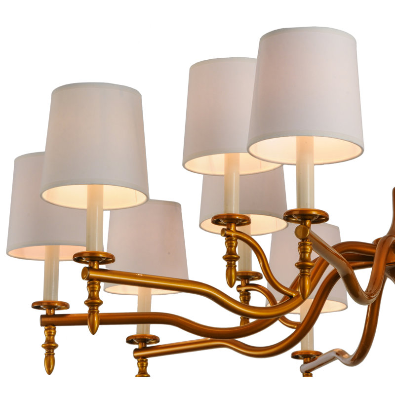 Lustre classique / traditionnel à 15 lumières de style bougie Wankowski