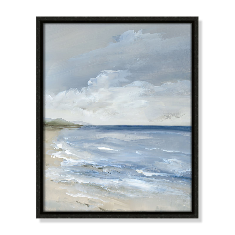 «Whispering Waves - Portrait Version Print» par Nan, Espresso, H 15,5 po x l 12,5 po