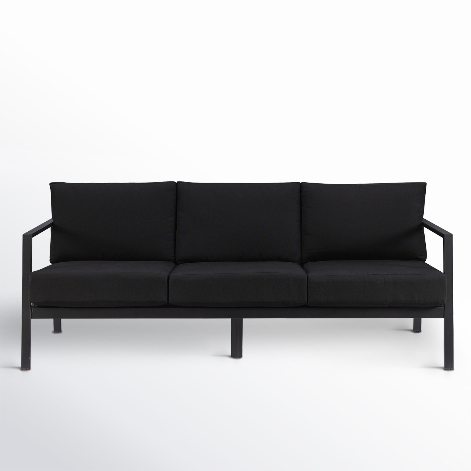 Armando 75” Aluminum Outdoor Sofa with Sunbrella Cushions & Reviews ...