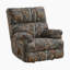 Rubin 41" Traditional Textured Microfiber Glider Reclining Chair with Gentle Gliding Motion, High-Density Foam & Pull-Handle Recline
