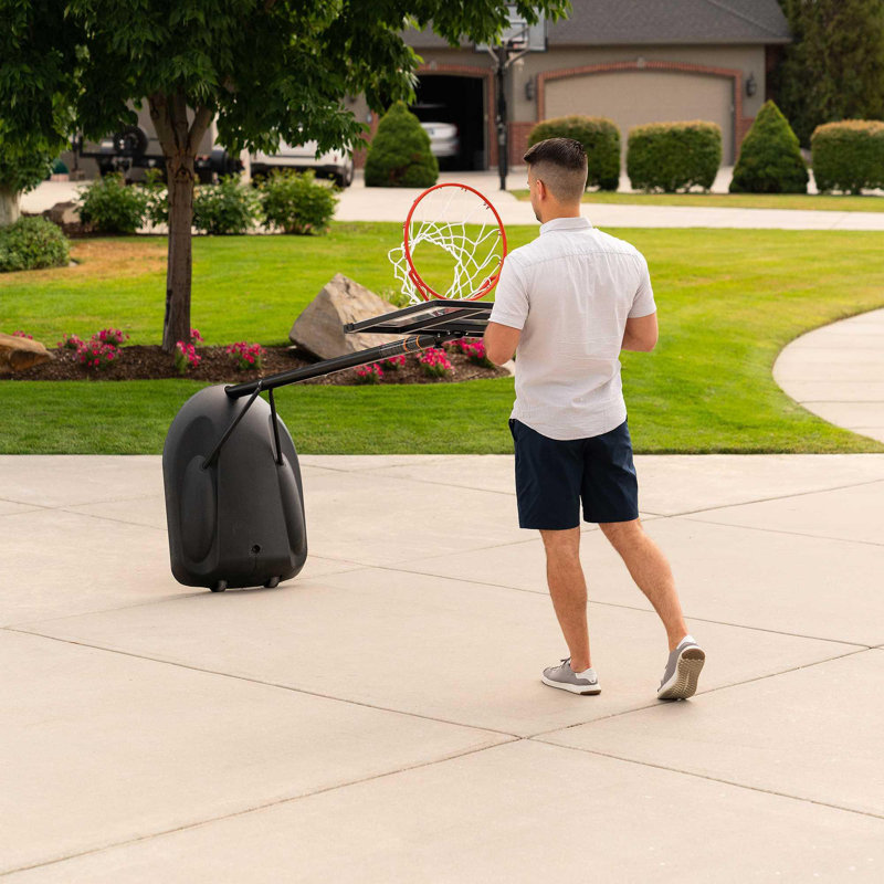 Adjustable Youth 30" Polycarbonate Portable Basketball Hoop