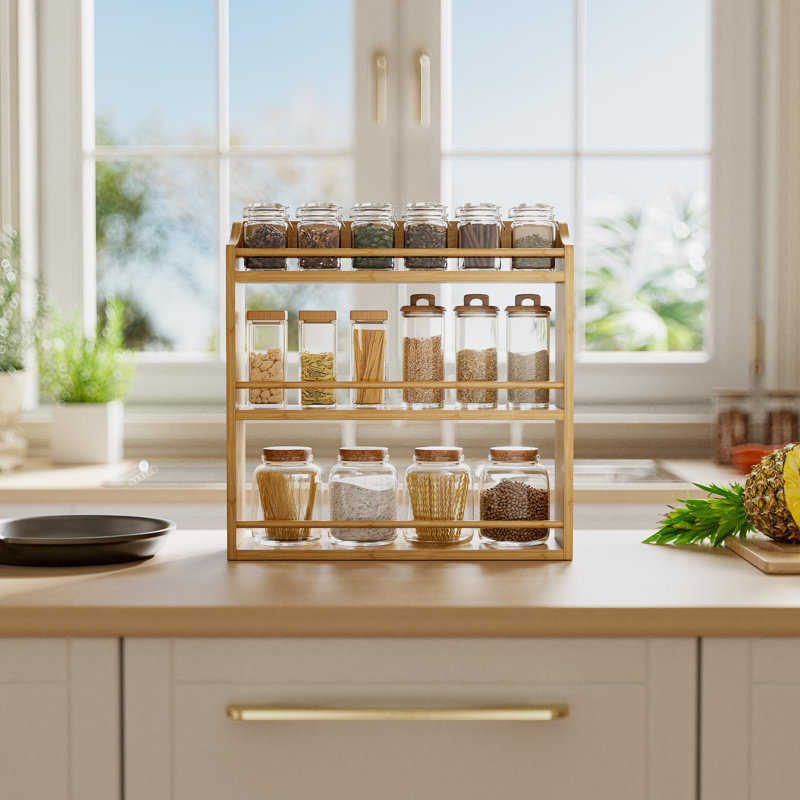Stainless Steel Spice Rack, Gold