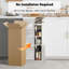 Armoire de rangement mince pour salle de bain avec tiroirs et boîte à mouchoirs
