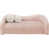 Tissu rose en fausse peau de mouton