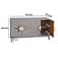 Jarae 55 Inch Grey Mango Wood Sideboard Buffet Cabinet Console