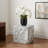 16'' Tall End Table & MDF Coffee Table With Stylish Texture Design-115074089