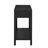 Ash Veneer Console Table, Classic Striped Design, With 2 Drawers & Open Shelf-831260243
