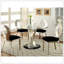 Set Of 2 Microfiber And Metal Side Chairs With Comfortable Foam Cushions, Sleek Design For Modern Interiors