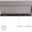 Charles Belfry Heating 48.2 cm W Silver Electric Fireplace