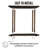 Rectangular Solid Wood Narrow Side Table-1424512020
