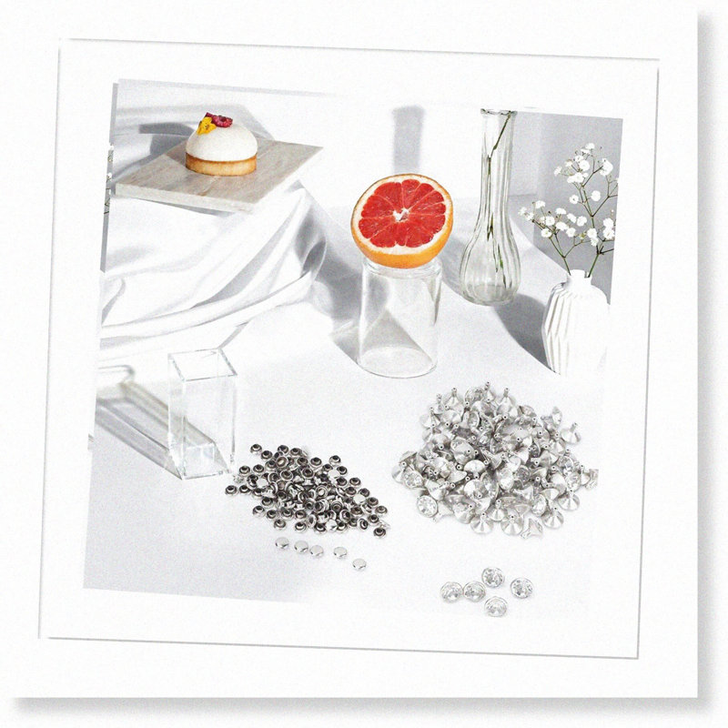 Crystal Sparkle Rivet Studs 100pcs