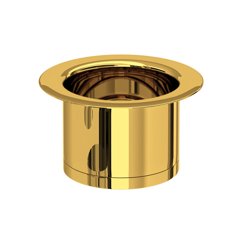 Extended Disposal Flange, Unlacquered Brass