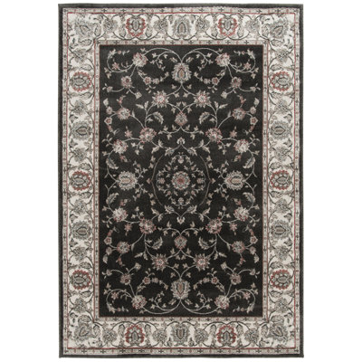 Roosevelt Vintage Black Indoor Area Rug and Runners