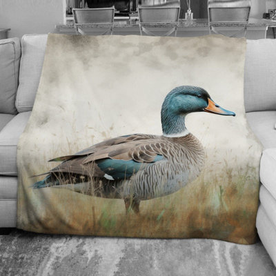 Farm Duck Throw Blanket