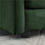 Canapé modulaire 4 pièces modulaire avec repose-pieds, chenille vert sauge moderne | Vert sauge | Chenille-767231532