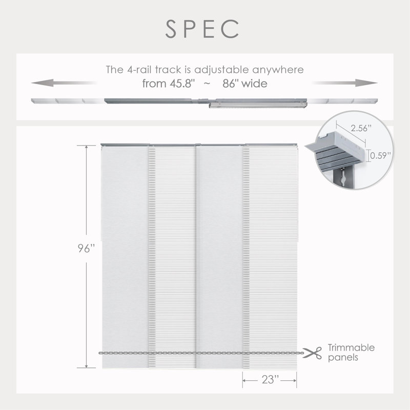 Store vertical semi-transparent Sharmaine Éléments Weave, Éclipse