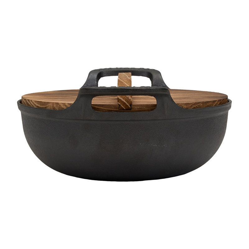 Living And Home Cast Iron Soup Pot, 7cm H x 25cm W