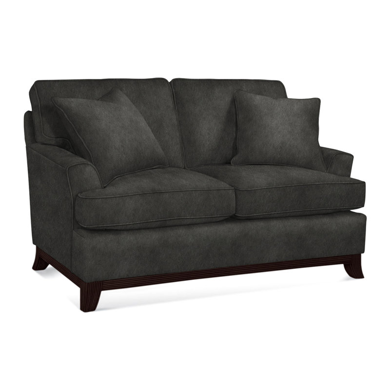 Oaks Way Loveseat, Brown Geometric, 0456-33, Java Finish
