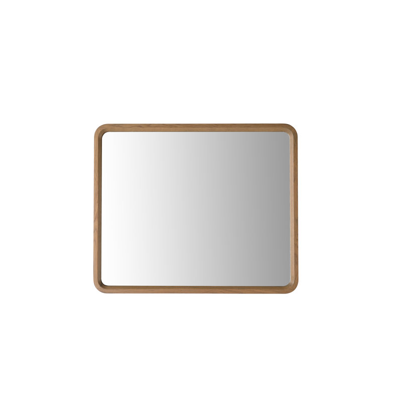 Vela Mirror, 29.5" x 35.5", Medium Yellow Wood