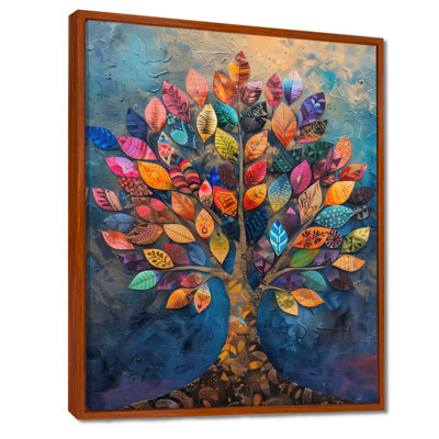 Arbre coloré de la vie I - arbre de vie, reproduction d'art sur toile