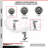 4-Piece Thermoplastic Rubber Caster Set
