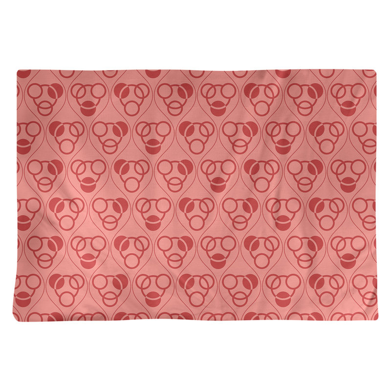 Napperon en coton 18 "Classic, Rouge, Coton